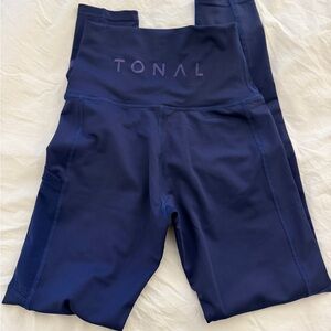Tonal Blue Leggings - size S